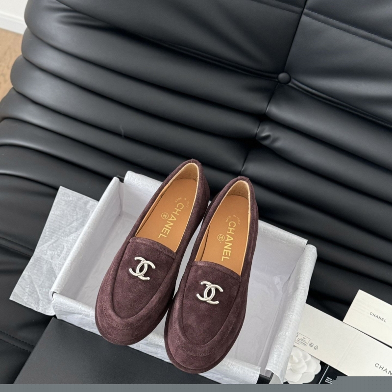 Ch*el leather shoes